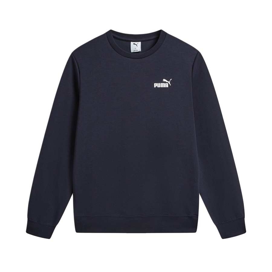 PUMA Sweatshirts Men's Marine Blue Crew Neck Moderate