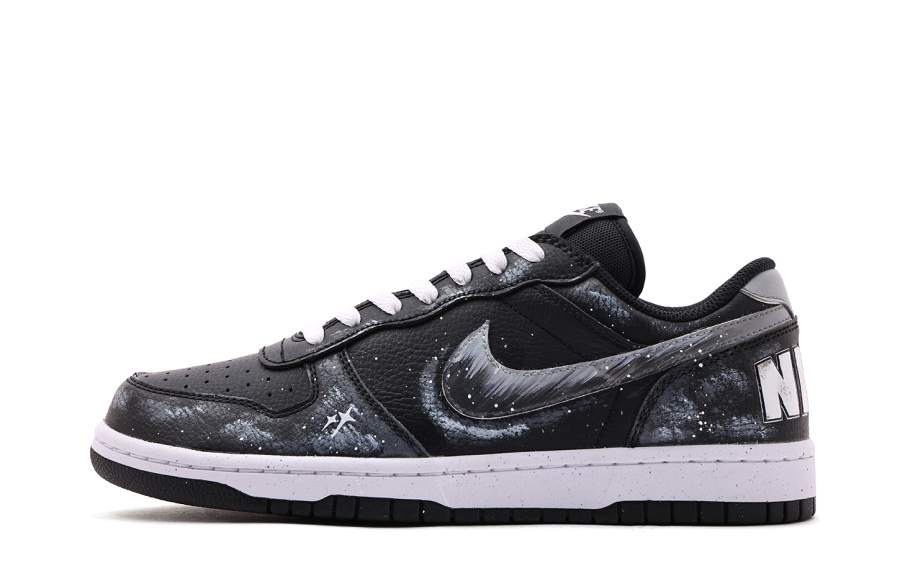 Nike Nike Big Leather Wrapping, Wear Resistant And Non Slip Low top Skateboard Shoes Unisex Gray Black