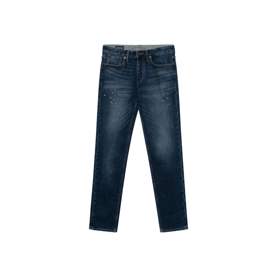 EMPORIO ARMANI Paint splatter Slim cut Jeans