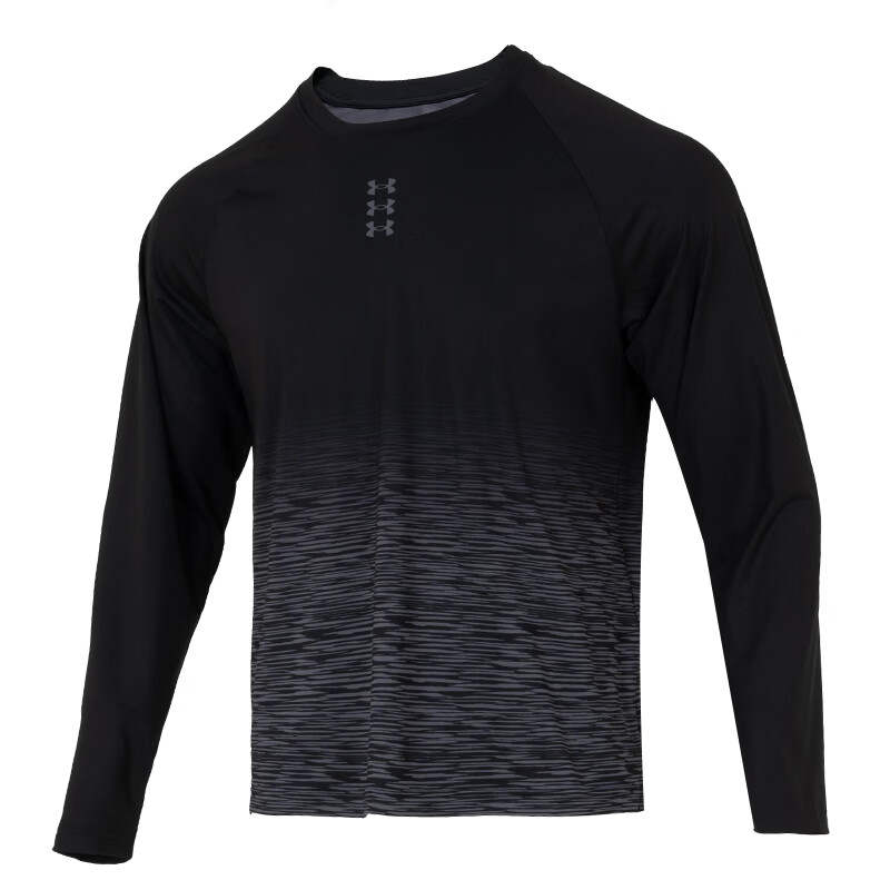 Under Armour T Shirts Men's Black Crew Neck Moderate