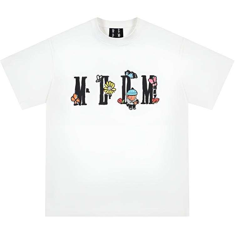 MEDM Newmasus Collaboration T Shirts Unisex Crew Neck Moderate Straight Fit