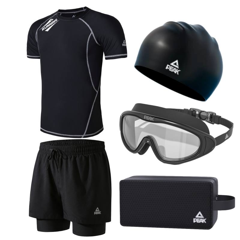 PEAK x SHUILULIANGYONG Swimming Equipment Sets Men's Black
