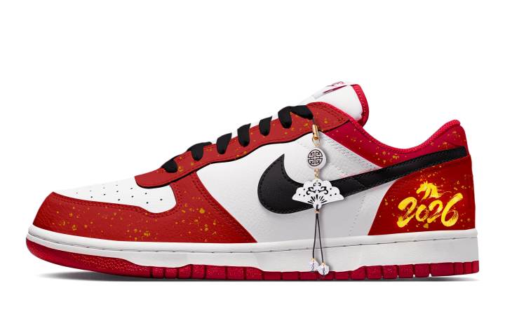 Nike Nike Big Leather Lightweight Breathable Lightweight And Breathable Low top Skateboard Shoes Unisex Red