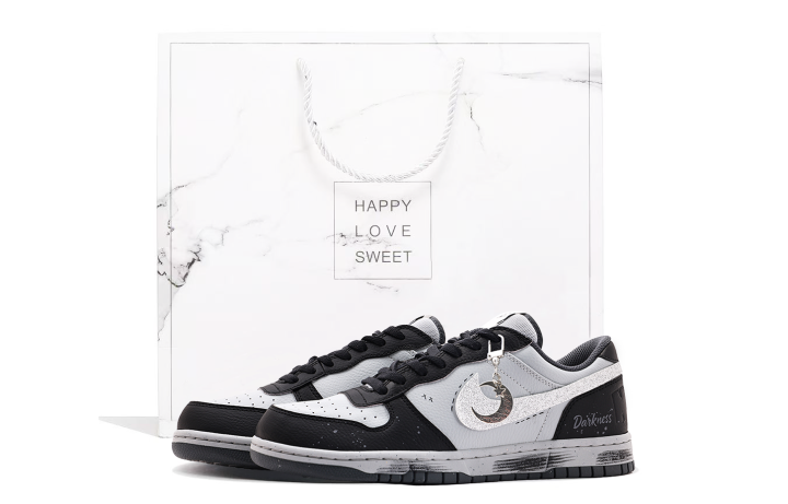 Nike Nike Big Coverage Cushioning Abrasion Resistant Low top Skateboard Shoes Unisex Dark Gray