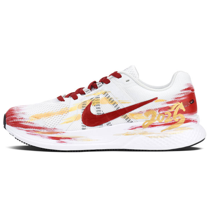 Nike Nike Run Swift 2 Abrasion Resistant Low top Casual City Commuting Running Shoes Men's Red White Gold