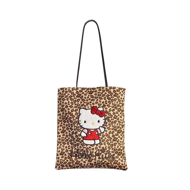 Sanrio Hello Kitty Polyester Shoulder Bag Women's Coffee Brown