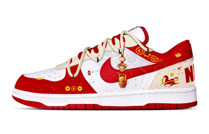 Nike Nike Big Cushioning Abrasion Resistant Slip Resistant Low top Skateboard Shoes Men's Red