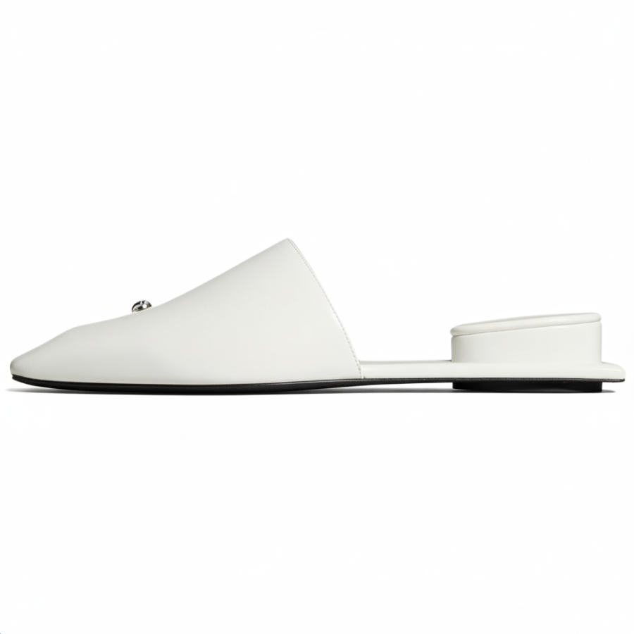 TORY BURCH TORY BURCH Closed Toe Slippers Women's White
