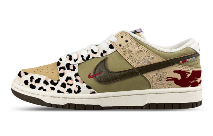 Nike Nike Dunk Low top Skateboard Shoes Men's Beige Umber