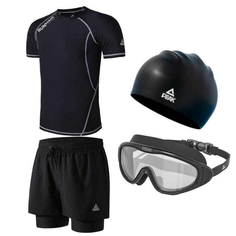 PEAK x SHUILULIANGYONG Swimming Equipment Sets Men's Black