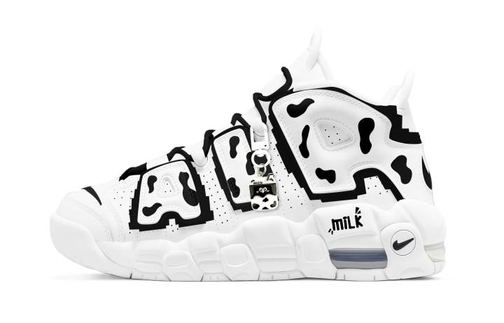 Nike Nike Air More Uptempo Synthetic Leather Slip Resistant Abrasion Resistant Cushioning Mid top