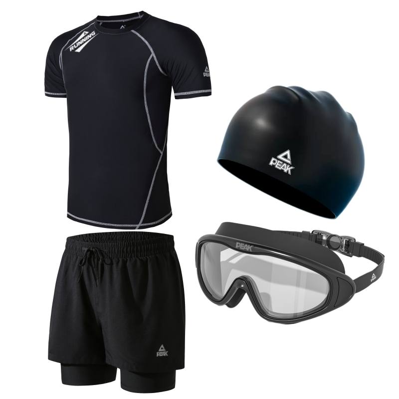 PEAK x SHUILULIANGYONG Swimming Equipment Sets Men's Black