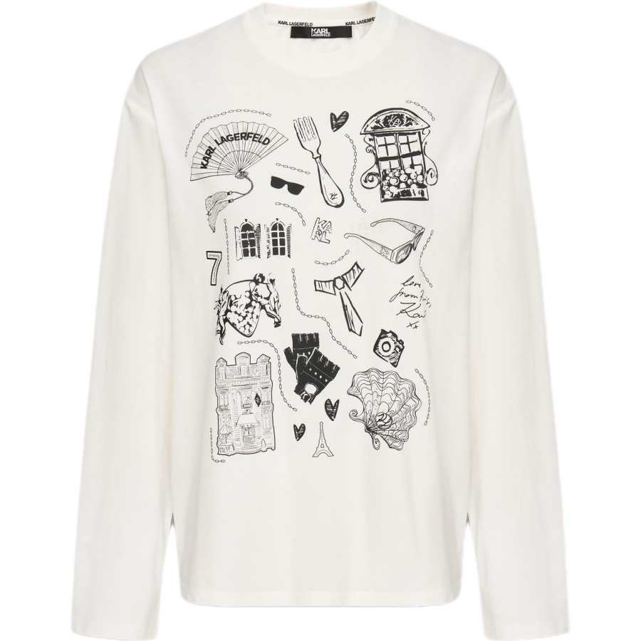 KARL LAGERFELD / Karl Lagerfeld Jeans Drop Shoulder Sleeve T Shirt Women's