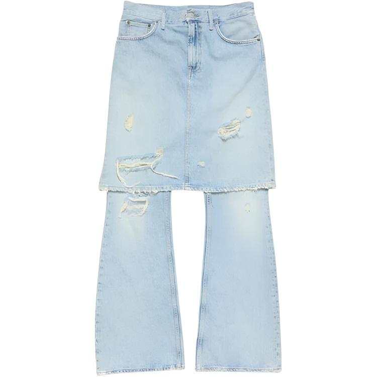 Acne Studios Acne Studios ripped panelled jeans