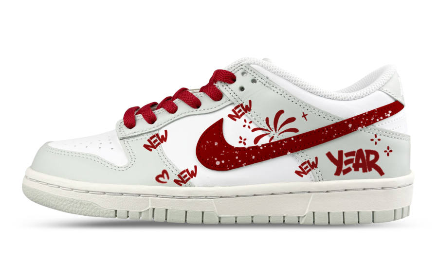 Nike Nike Dunk Abrasion Resistant Slip Resistant Low top Kids' Skateboarding Shoes