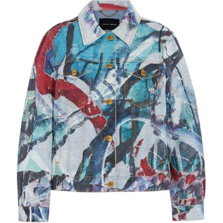 COACH COACH x MINT + SERF Denim Jacket Women's Multicolor