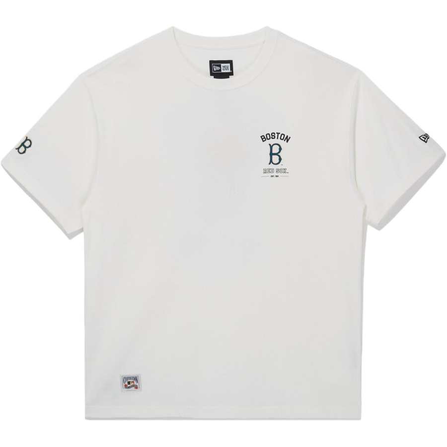 New Era T Shirts Unisex Ivory White Crew Neck