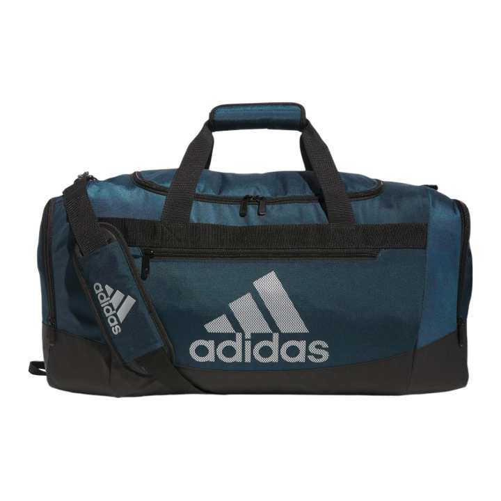 Adidas Adidas Polyester Handbag, Travel Bag, Gym Bag Medium Unisex Navy / Metallic Silver / Black
