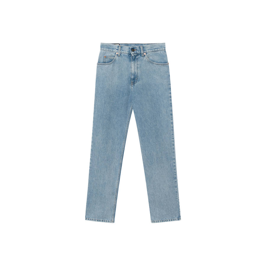 GUCCI Jeans Men's Light Blue Moderate Straight Fit Pants