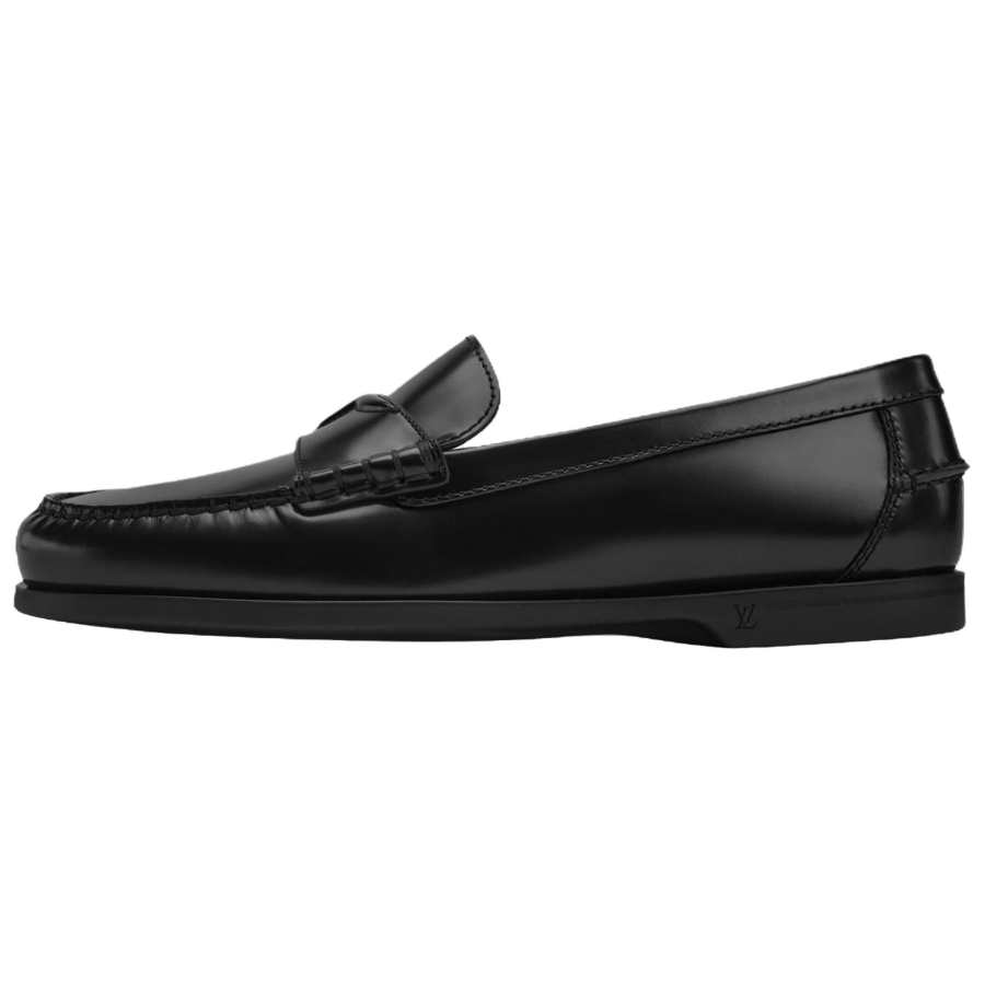 LOUIS VUITTON Croisette Loafers Men's Black