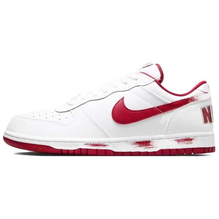Nike Nike Big China Red Leather Low top Skateboard Shoes Unisex Red