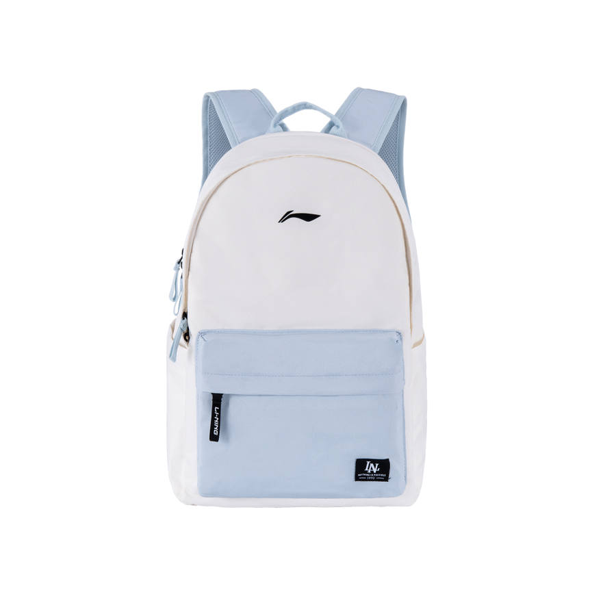 Li-Ning Li Ning Polyester Backpack Unisex White Blue