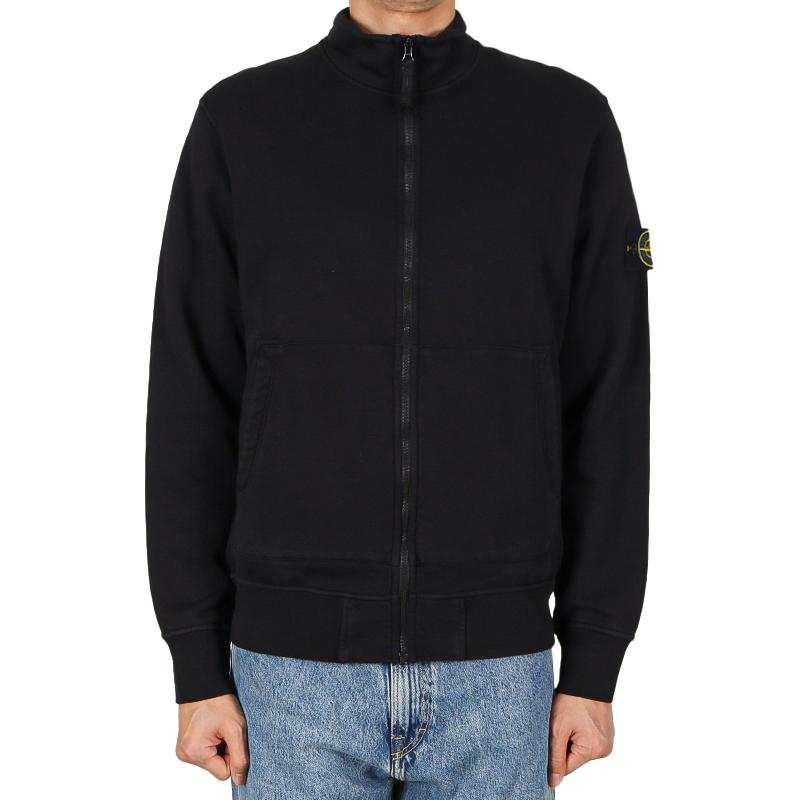 STONE ISLAND Stone Island Logo Patch Zip-Up Sweatshirt