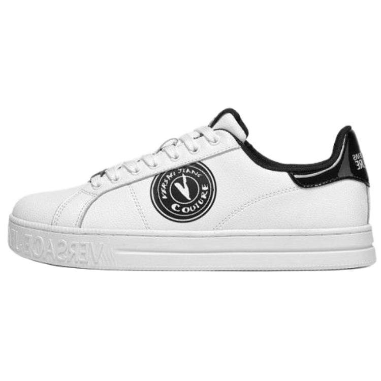 VERSACE JEANS COUTURE Court 88 Artificial Leather, Leather Low top Skateboard Shoes Men's White