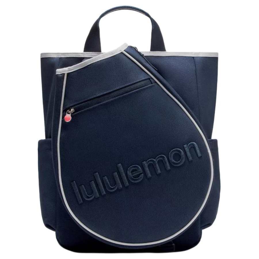 Lululemon Lululemon Cotton Blended Thermoplastic Polyurethane Carry Backpack Men's White & Blue