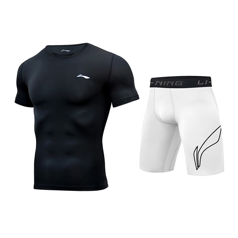 Li-Ning Li Ning Fitness Sets Unisex Crew Neck Moderate