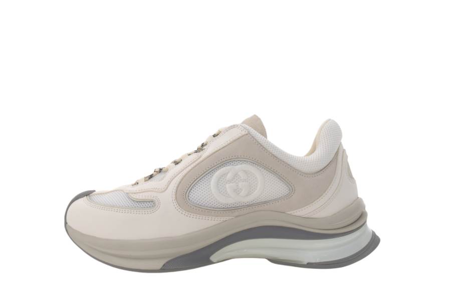 GUCCI Gucci Run Sneaker 'White Suede'