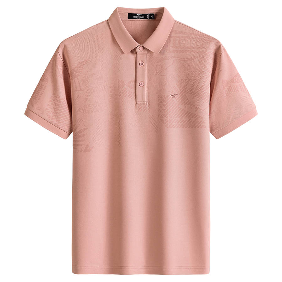 SEPTWOLVES Polo Shirts Men's Lapel Moderate Straight Fit