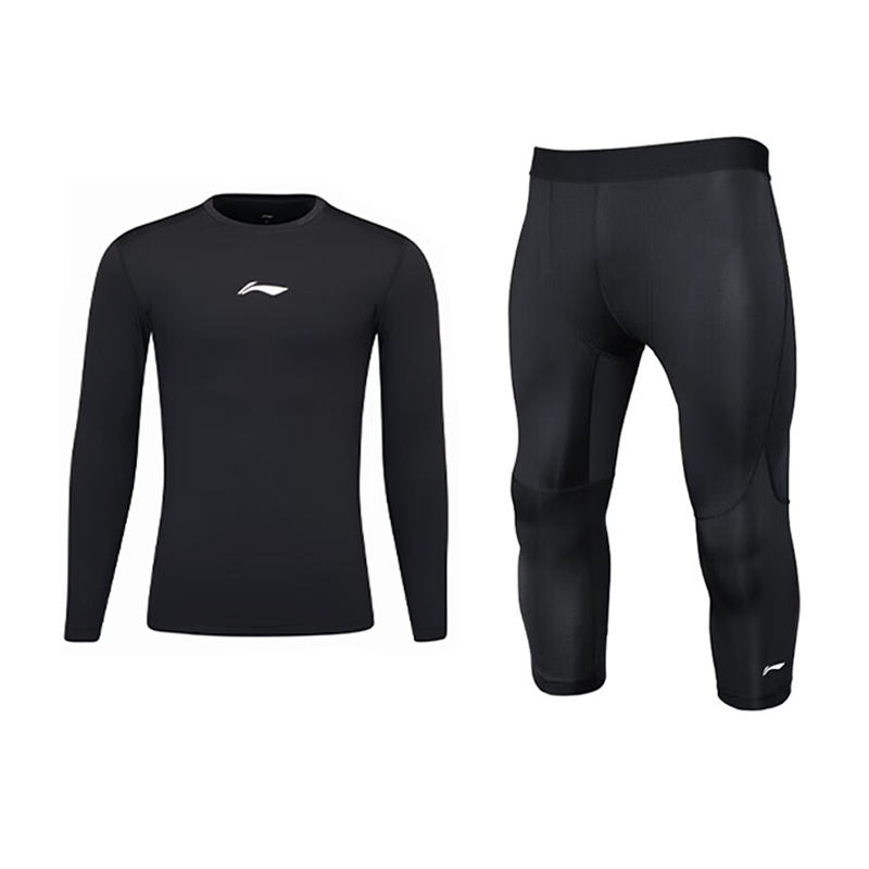 Li-Ning Li Ning Fitness Sets Unisex Crew Neck Moderate
