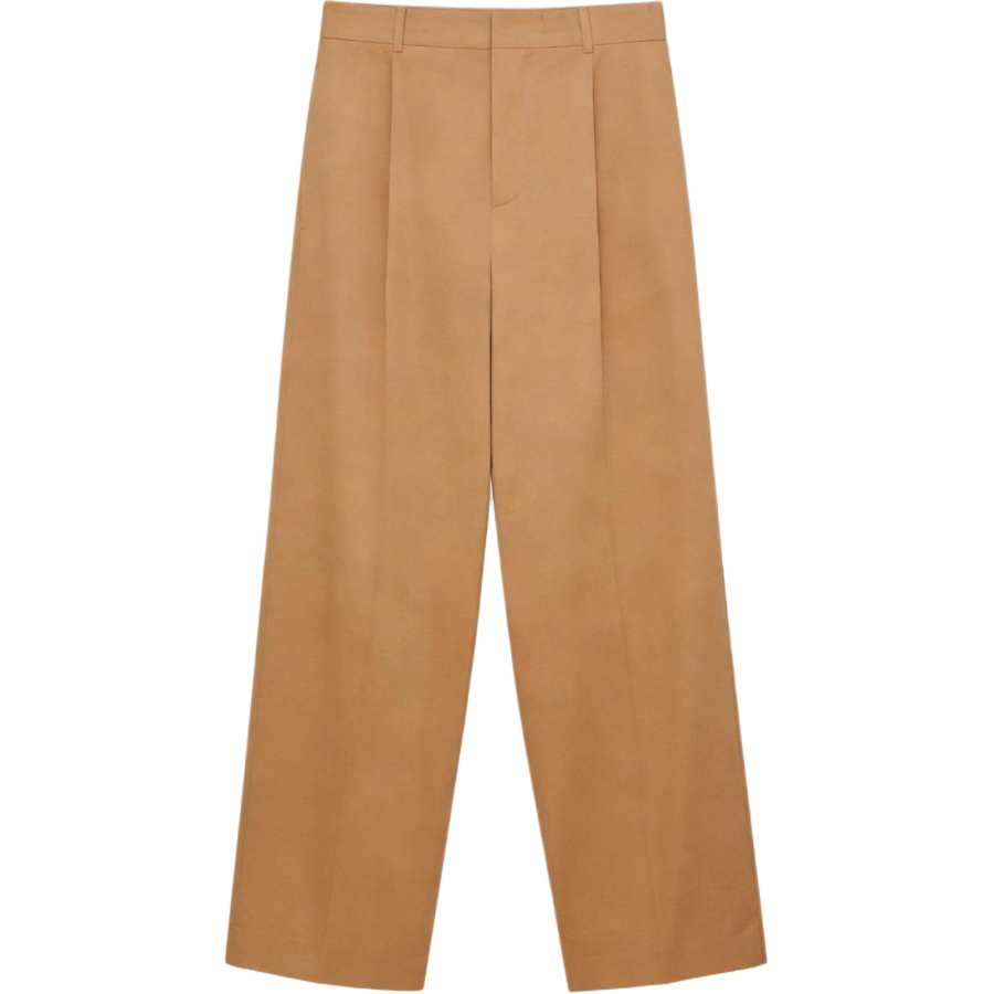 LOEWE Casual Pants Men's Almond Moderate Wide Leg Pants