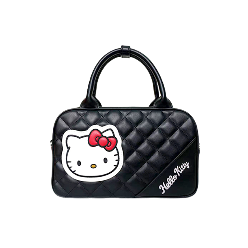 Sanrio Hello Kitty Pu Handbag Regular Women's Black/Pink