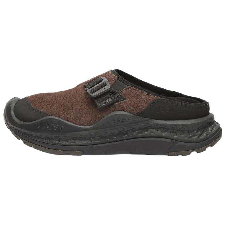 HOKA ONE ONE Ora Primo Slip Resistant Closed Toe Slippers Men's Black Brown