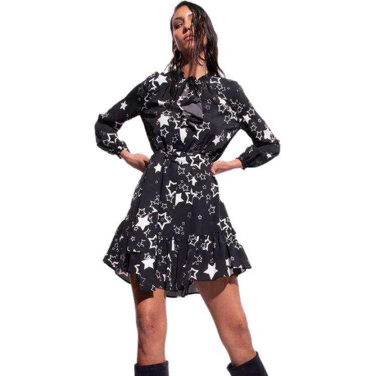 PINKO SS23 Short Sleeved Dress Women's Black