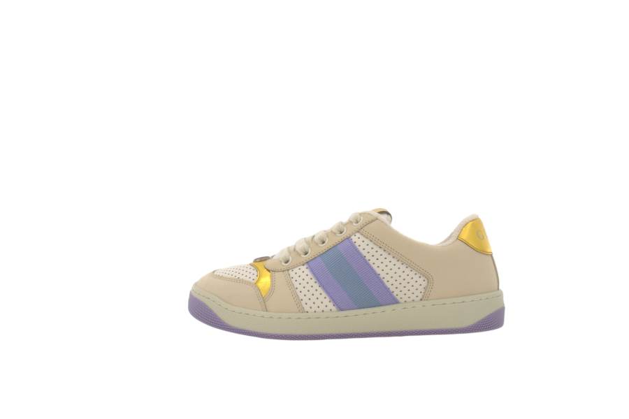 GUCCI Textile, Leather Abrasion Resistant Low top Skateboard Shoes 2cm Women's Multicolor