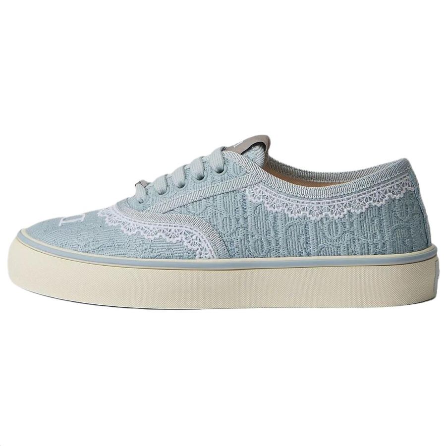 DIOR Saltwind Low top Canvas Shoes Women's Sky Blue