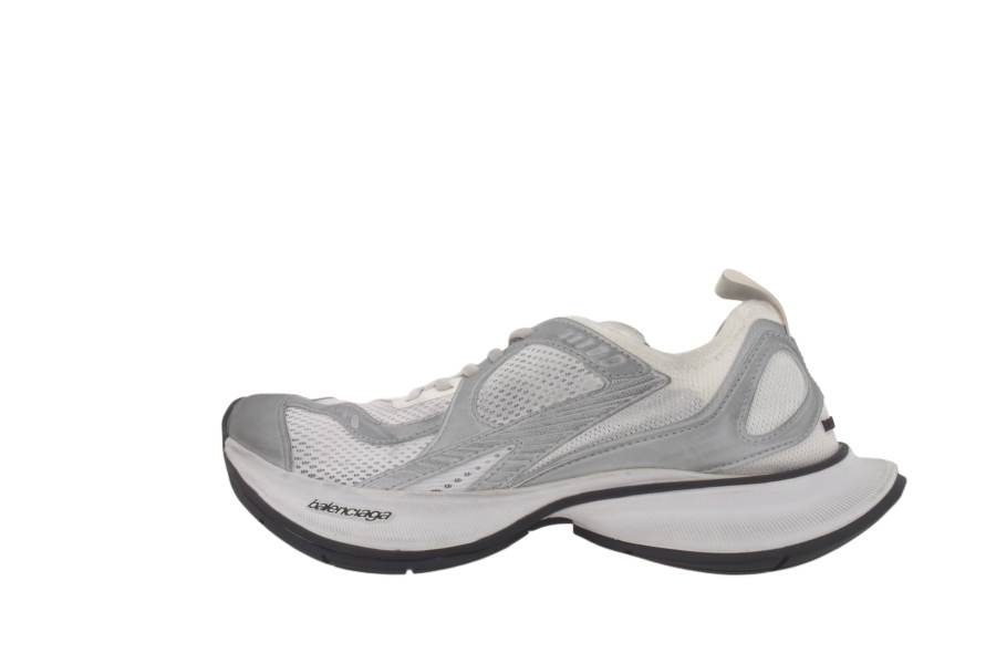 Balenciaga Circuit Low top Chunky Sneakers Men's White Silver