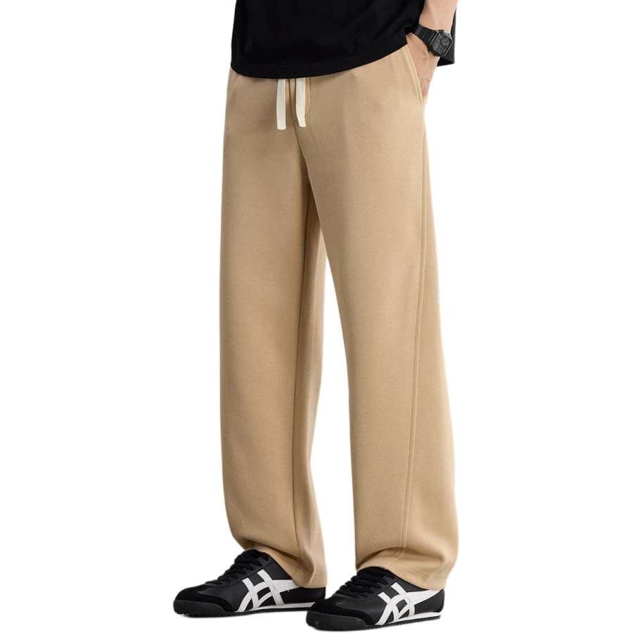 Tonlion Casual Pants Unisex Moderate Wide Leg Pants
