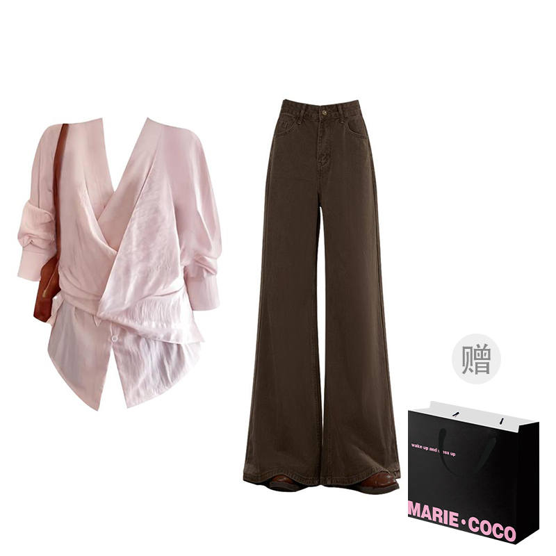 MARIE·COCO Casual Suits Women's V Neck Moderate