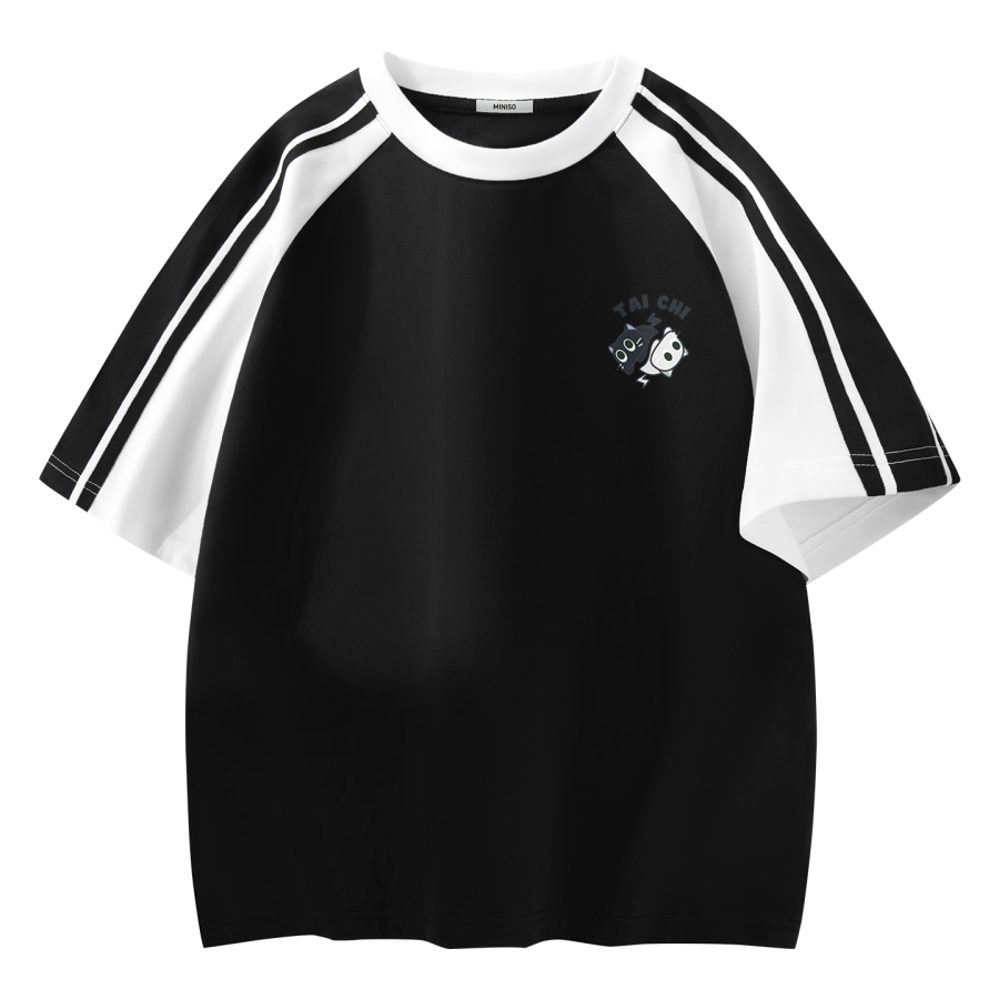 MINISO T Shirts Unisex Crew Neck Thin Straight Fit