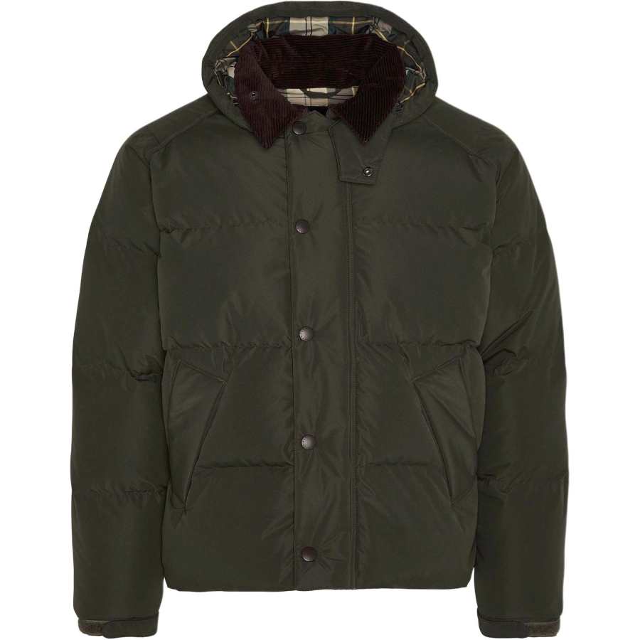 BARBOUR Barbour corduroy-collar hooded jacket