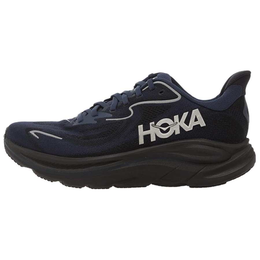 HOKA ONE ONE CLIFTON 10 Breathable Running Shoes Men's Black Blue
