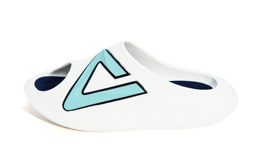 PEAK Taichi Chubby Slippers EVA Cushioning Slip Resistant Abrasion Resistant Quiet Slide Slippers Unisex Dark Blue