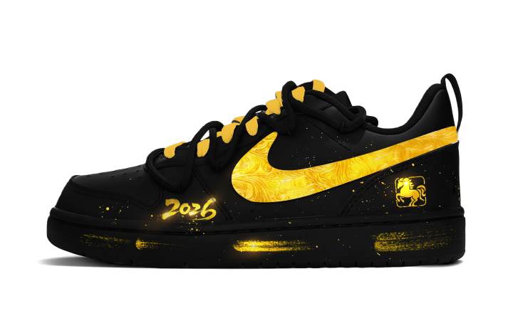 Nike Nike Court Borough Golden Horse Gallops Through Spring Abrasion Resistant Slip Resistant
