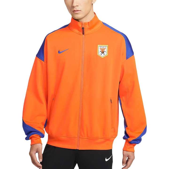 Nike Nike Dri Fit Jackets Men's Safe Orange/Old Navy Blue/Old Royal Blue Stand Collar Moderate Other
