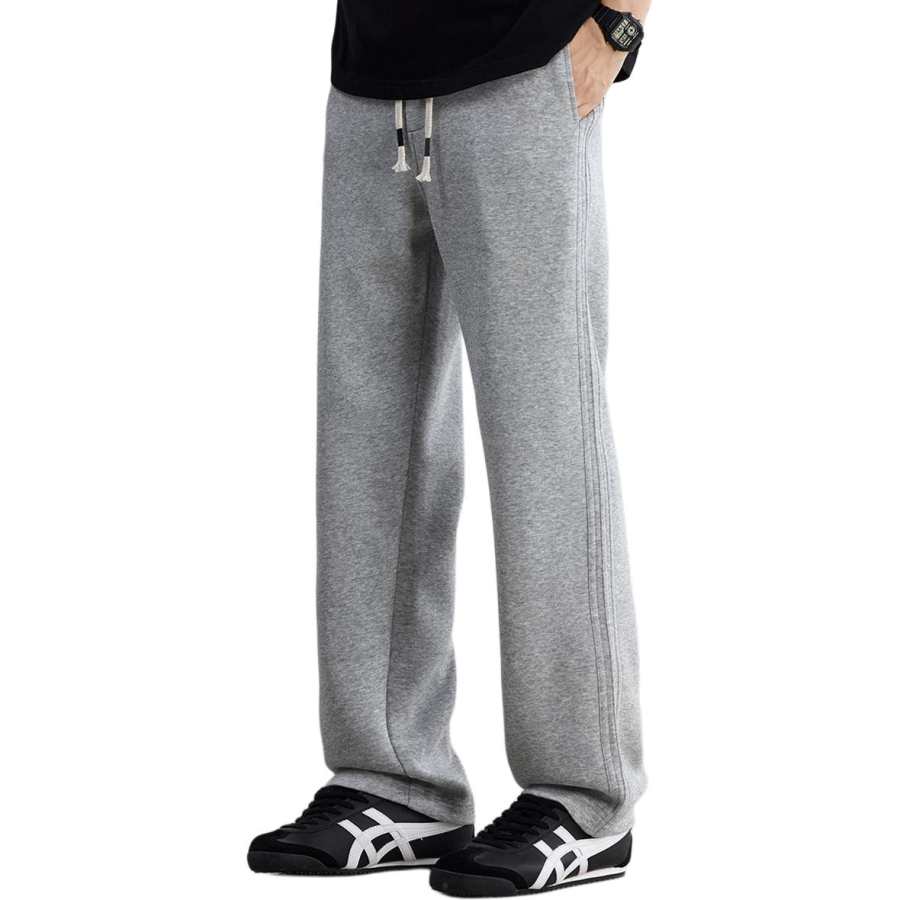 Tonlion Casual Pants Unisex Moderate Wide Leg Pants