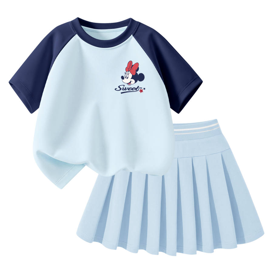 Disney Kids Casual Sportswear Crew Neck Thin Short